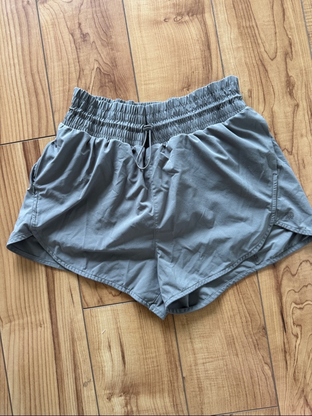 all in motion Women's Athletic Drawstring Shorts - Taupe